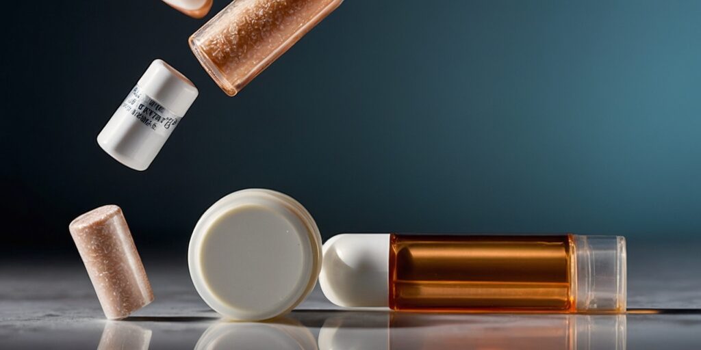 Photo illustrant les différents types de PSN : patchs, gommes, inhalateurs, vaporisateurs, pastilles et spray nasal